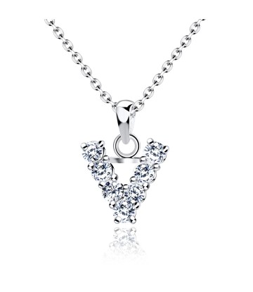 Necklace Silver V Shape SSLPE-V